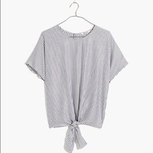 *NWT* MADEWELL BUTTON-BACK TIE TEE